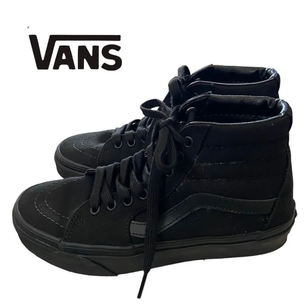 VANS Sk8-Hi Black/Black/Black Men's Women's Skate Shoes Sneakers NEW 6
